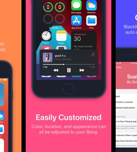 Sushi is a beautiful new Now Playing widget with music controls for jailbroken iOS 13-16 devices