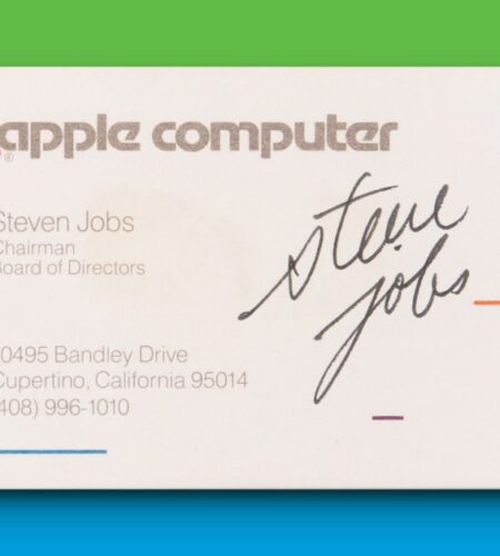 What’s a Steve Jobs signed business card worth? How about $181,183