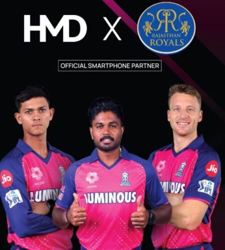 HMD is the smartphone partner for Rajasthan Royals IPL team