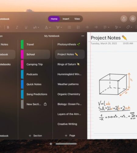 Microsoft releases native OneNote app for Apple Vision Pro